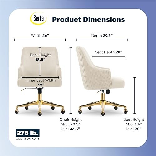 Serta Scarlett Office Chair - Elegant Design and Premium Comfort