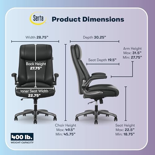 Serta Office Chair with Flip Up Arms - Complete Guide & Features