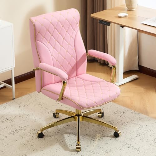 Serta Essentials Faux Leather Office Chair - Pink
